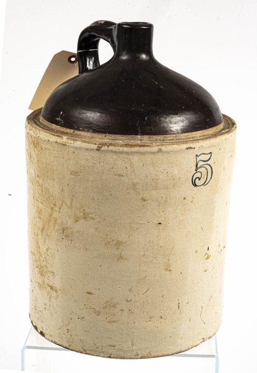 Vintage Stoneware Handled 5 Gallon Jug