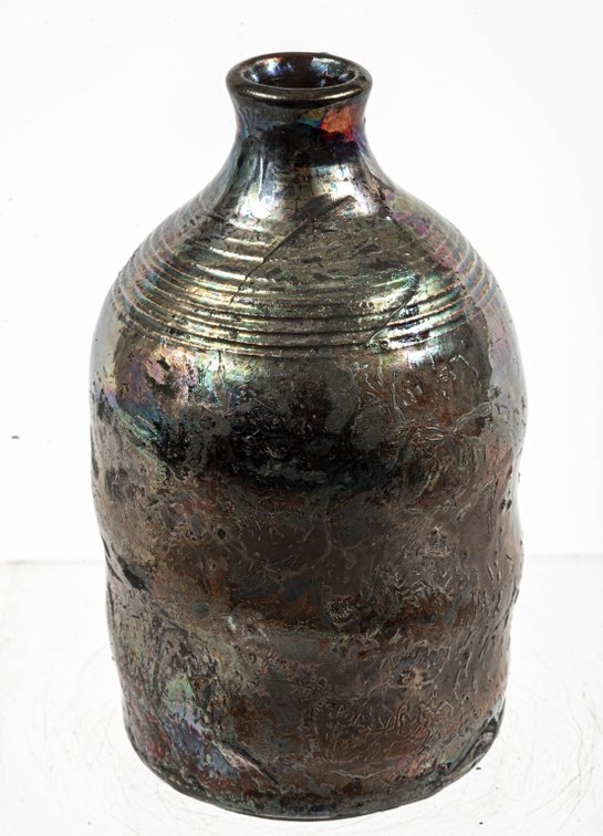 Noel Benedict Iridescent Metallic Glazed Vase