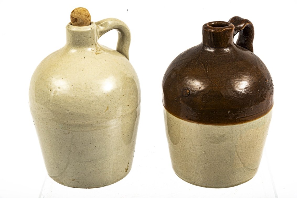 2 Macomb Pottery Illinois 5.25"H Small Jugs