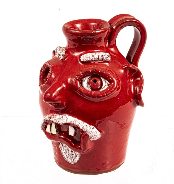 Jamie Ferguson 7th Gen Small Red Face Jug