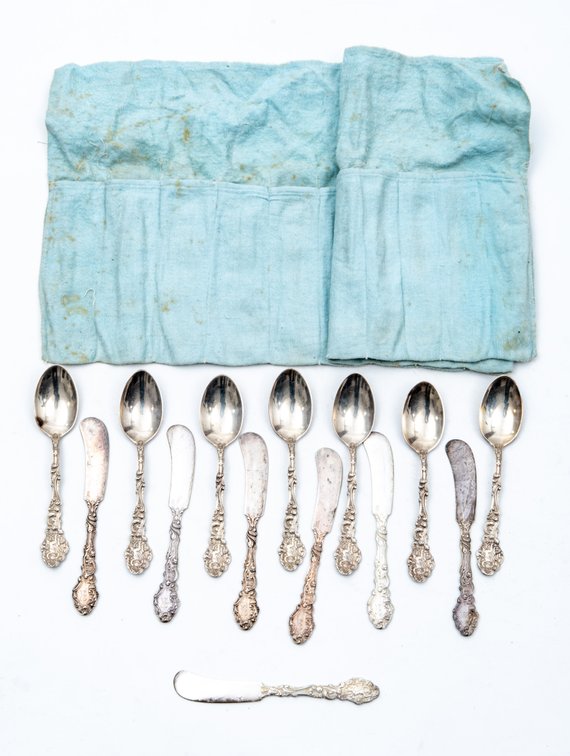 14 Pc. Gorham Sterling Flatware- 406G