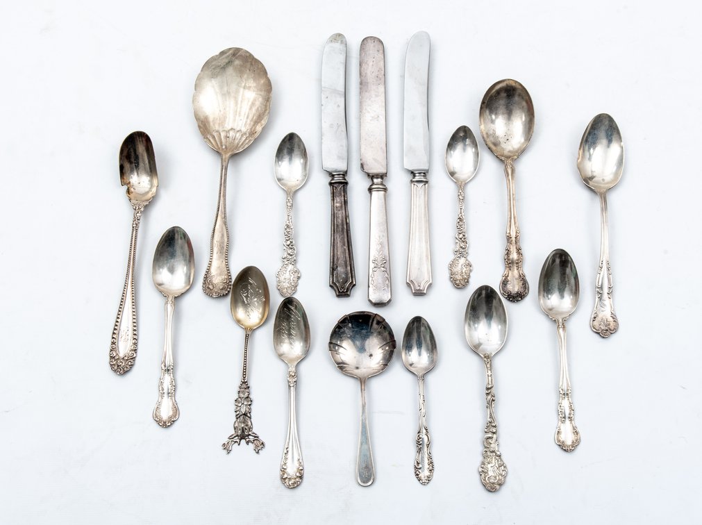 16 Pcs. of Sterling Flatware-352 G