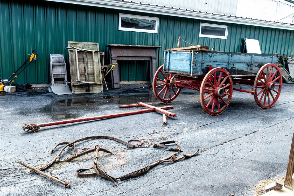 Vintage Horse Drawn Wagon - Nearly All Original