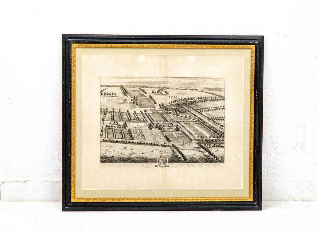 Knyff & Kipp Engraving: Newham Paddox Warwickshire