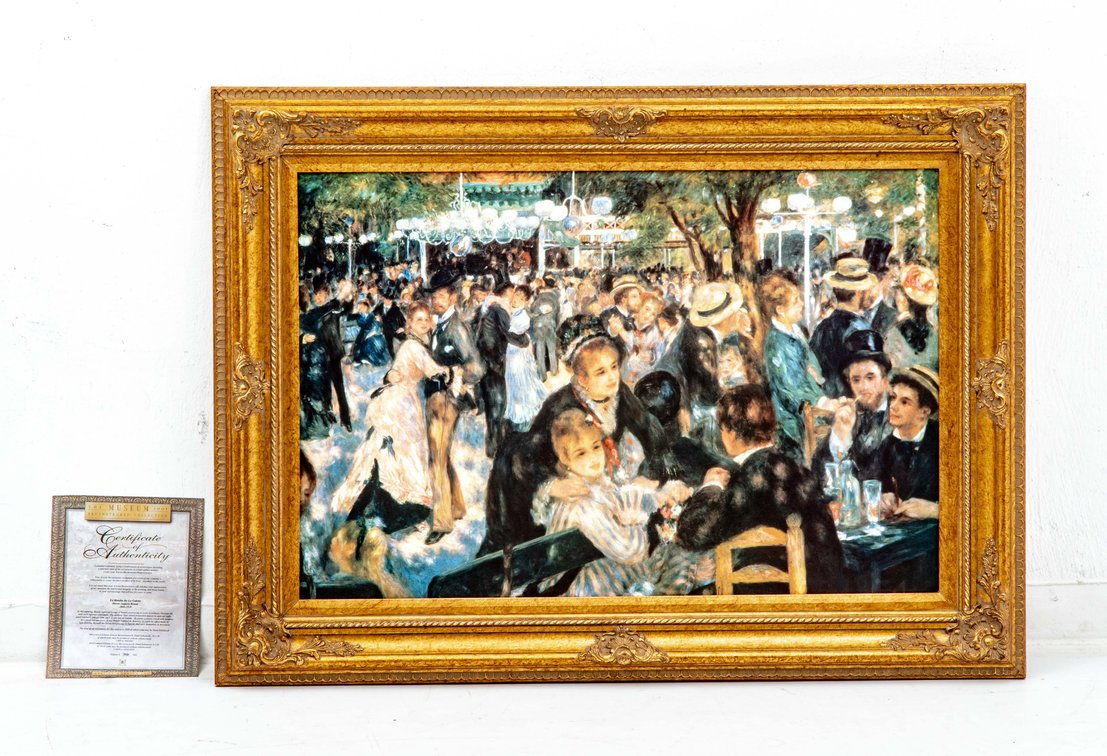 Brushstrokes - Le Moulin De La Galette by Renoir