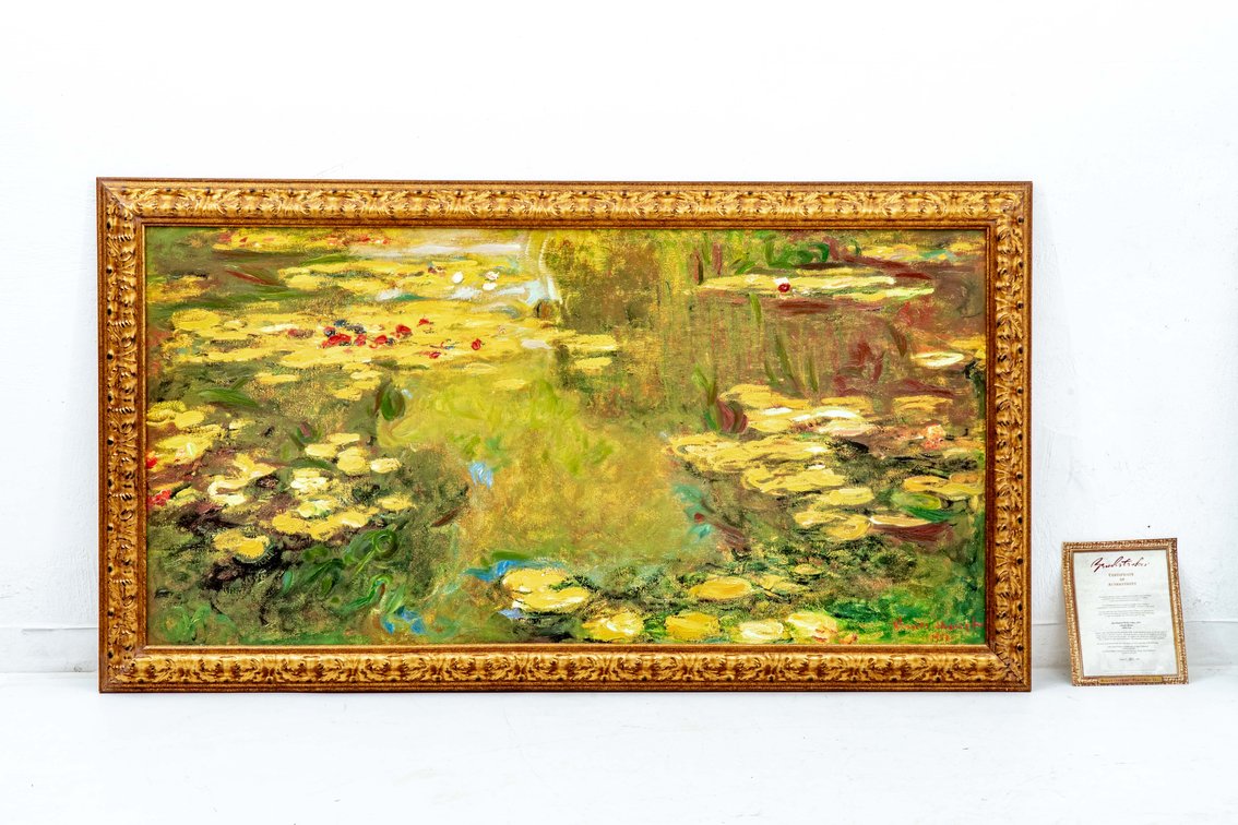 Brushstrokes - The Pond of Lilies by Monet