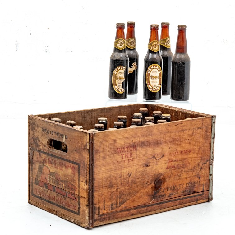 Case 1940's Hanley's Peerless Porter Sealed Bottle