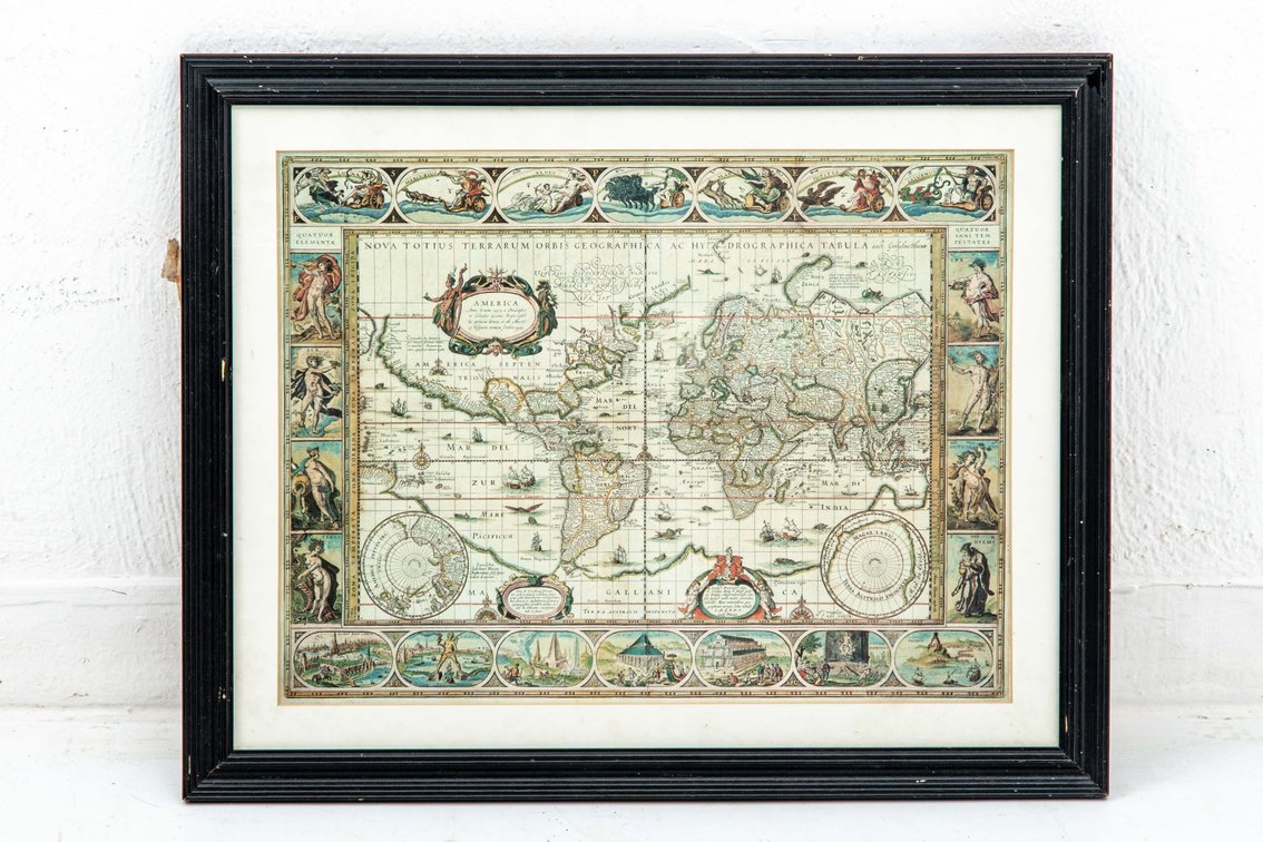 1630 Nova Totius Terrarum Orbis... World Map Print