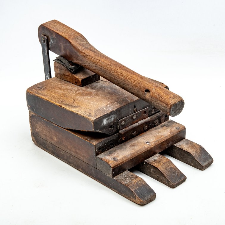 Vintage Wooden Tortilla Press Imported from Mexico