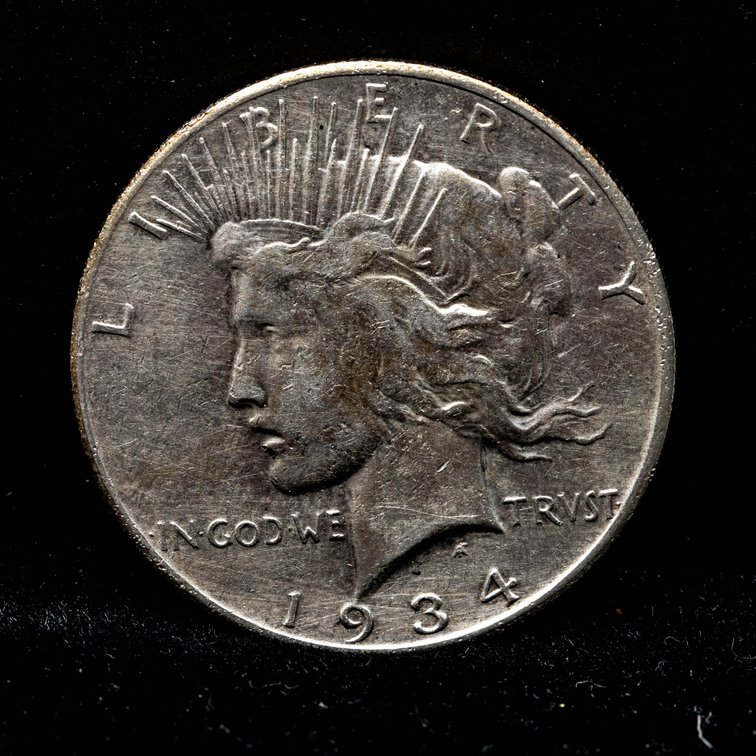 1934 S Peace Silver Dollar