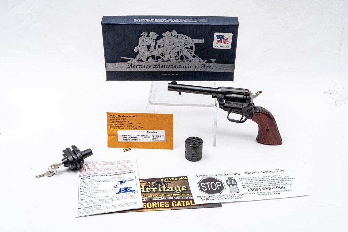 Heritage Manf. .22 LR/WM Rough Rider Revolver IOB