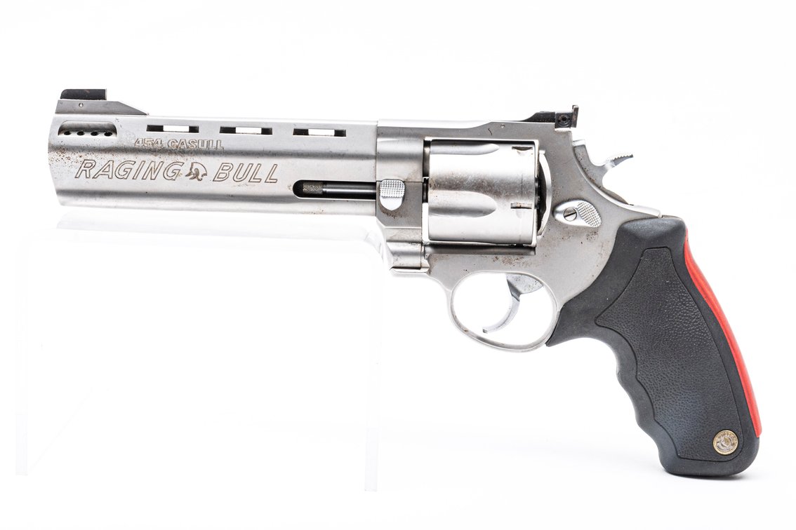 Taurus 454 Casull Stainless Steel Revolver.