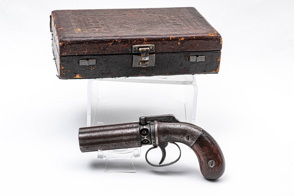 Antique Allen & Wheelock .32 Black Pwdr Pepperbox