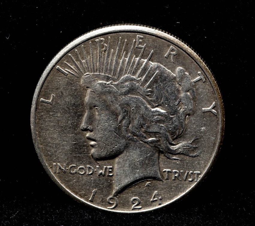 1924 S Peace Silver Dollar