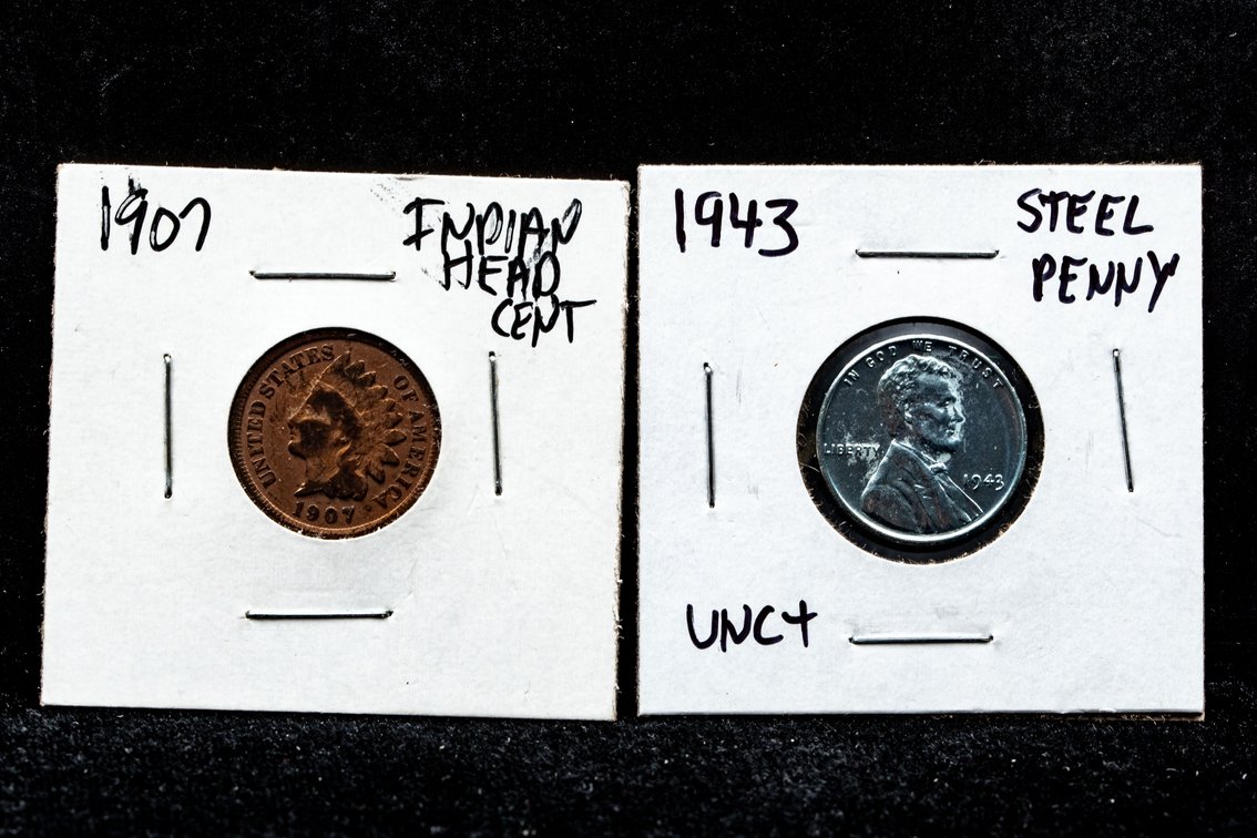 Uncirculated 1943 Steel Lincoln Penny and more