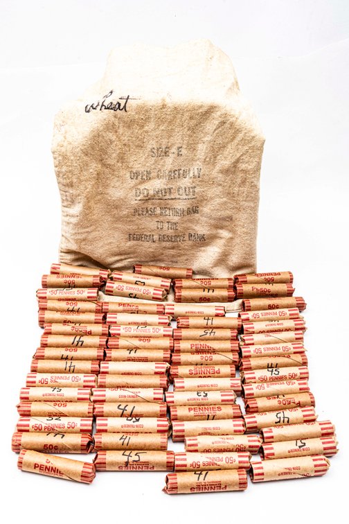 $30 Face value bag of rolled Wheat Pennies