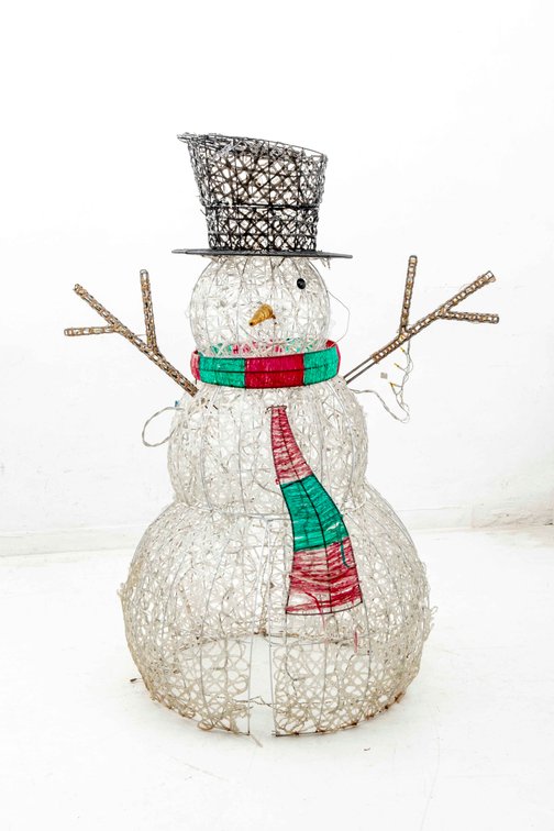 Large Outdoor Wire Snowman