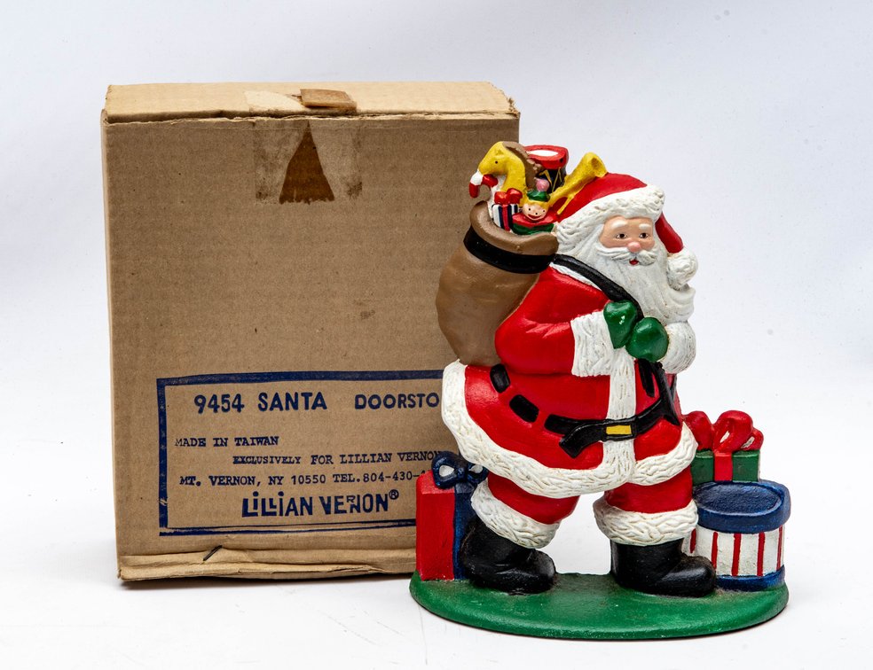 Lilian Vernon Santa Claus Doorstop