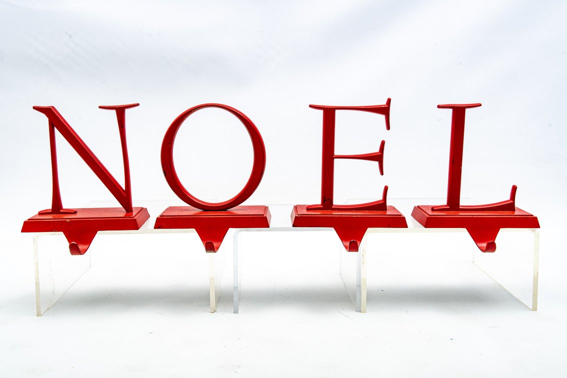 Noel Letter Stocking Holders Set