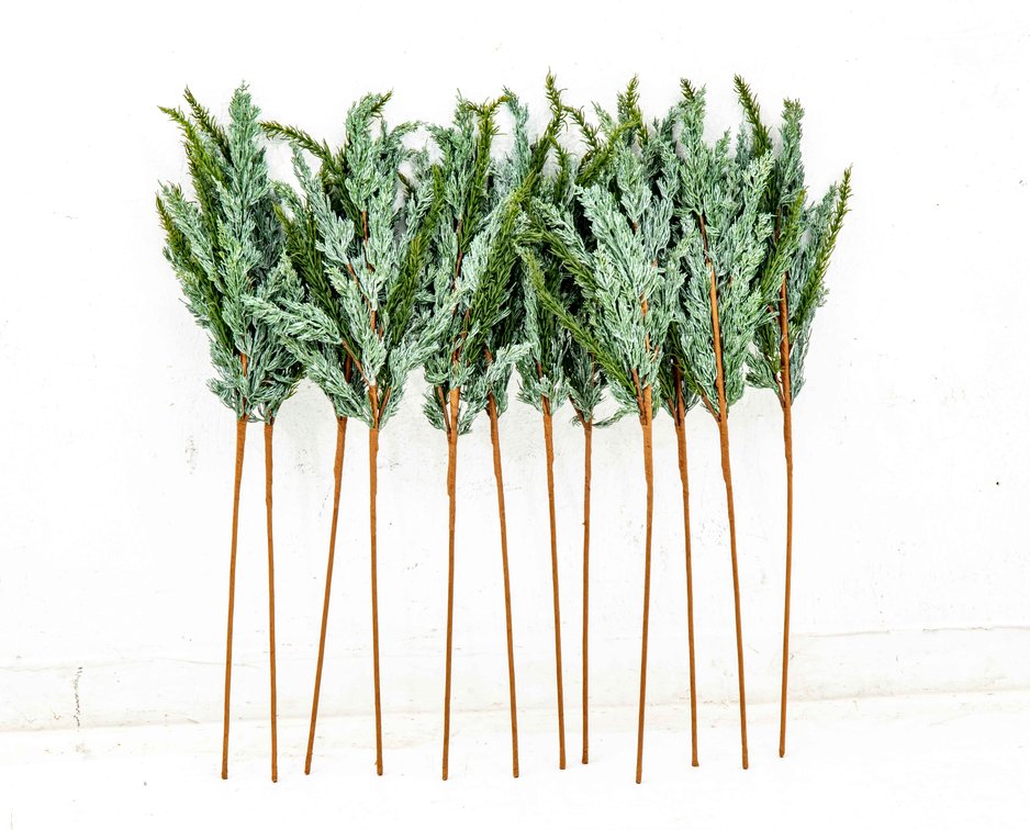Lot of Twelve (12) Artificial Cedar Branches