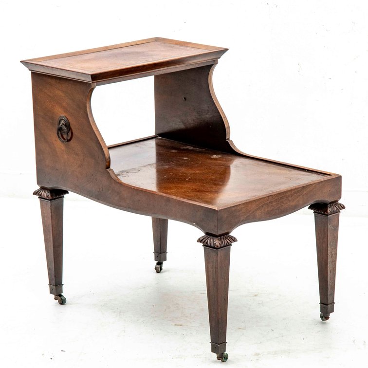 Step-Back/2-Tier Side Table