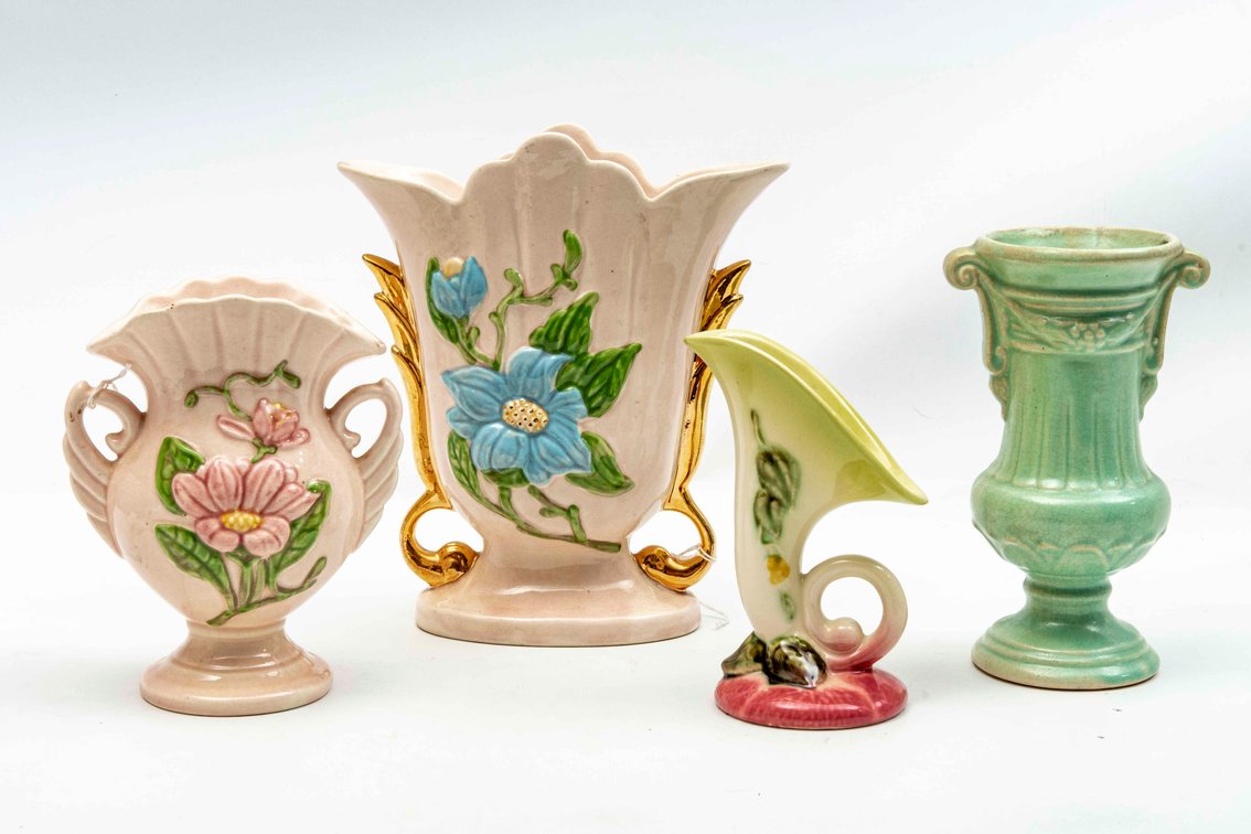 Marked Hull/Hull Art Vases + *McCoy Lot