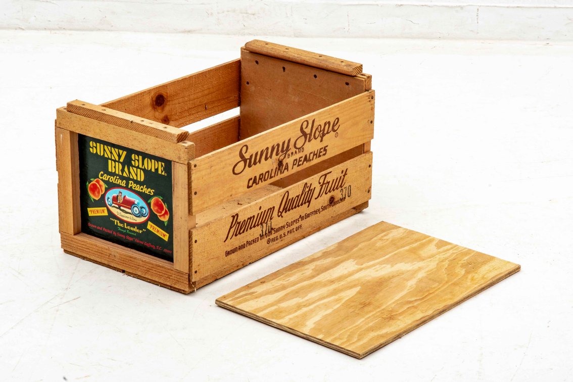 Sunny Slope Peach Crate- Carolina Peaches