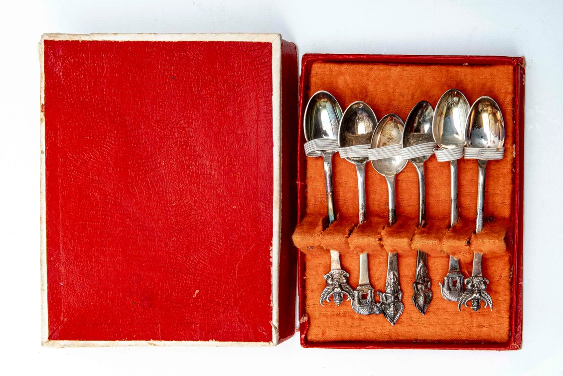 Six- Sterling Tea Spoons- Siam Thai