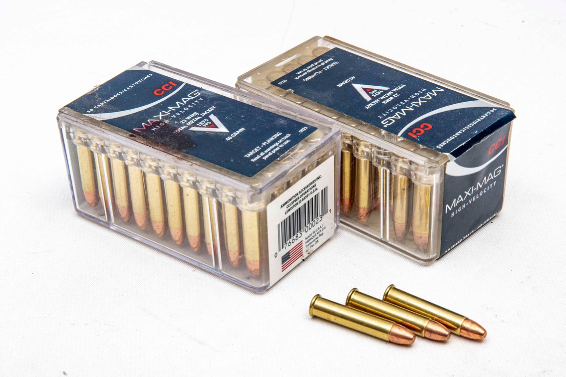.22 WMR- CCI Maxi-Mag- 100 Rounds