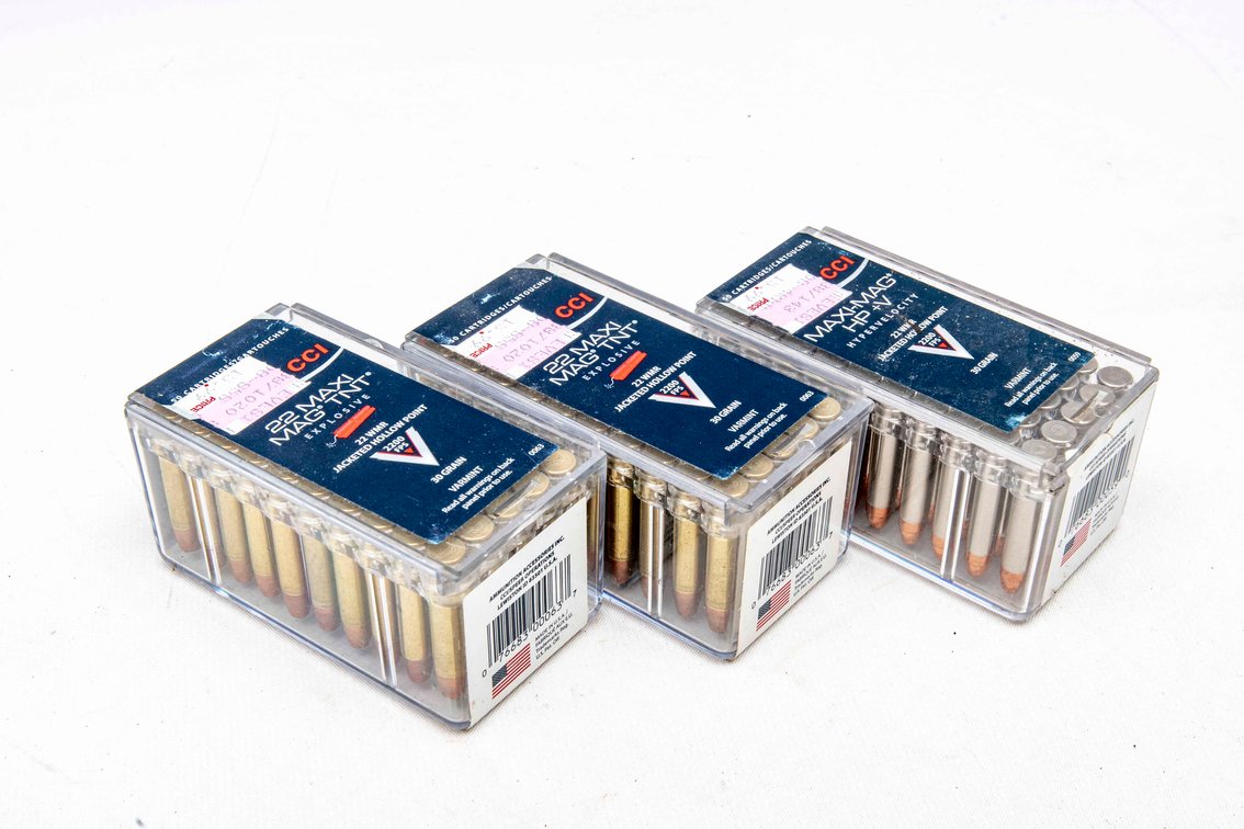22 WMR-150 Rounds- CCI- Maxi Mag & TNT