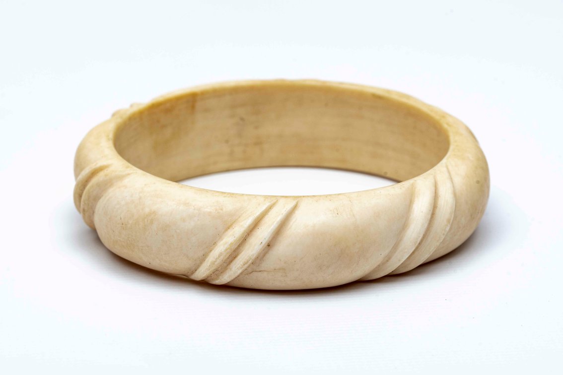 3" Bangle Bracelet- Natural Material