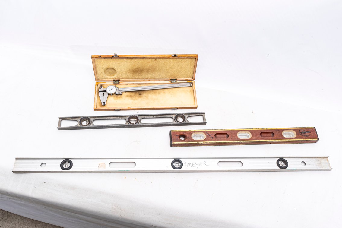 16" Calipers, Levels & Steel Square