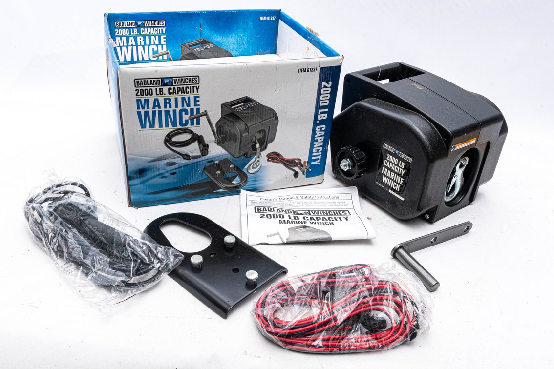 12V Badland 2000 lb. Marine Winch