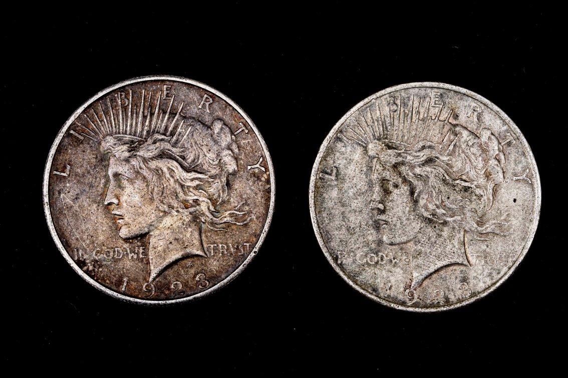 1923 and 23 S Peace Dollars 90% Silver