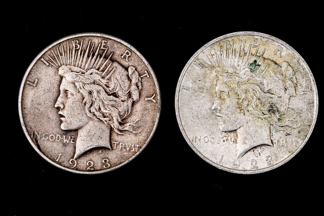 1923 and 23 S Peace Dollars 90% Silver