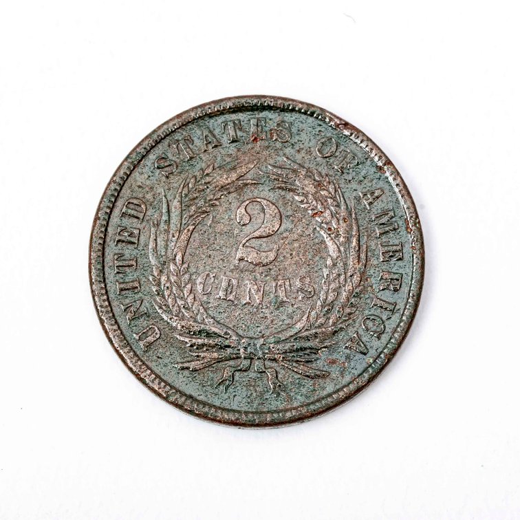 1864 2c Union Shield Coin
