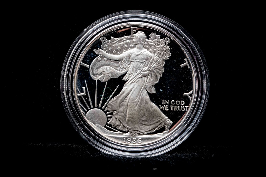 1986 Proof Silver Eagle 1oz .999 Silver $1 Coin