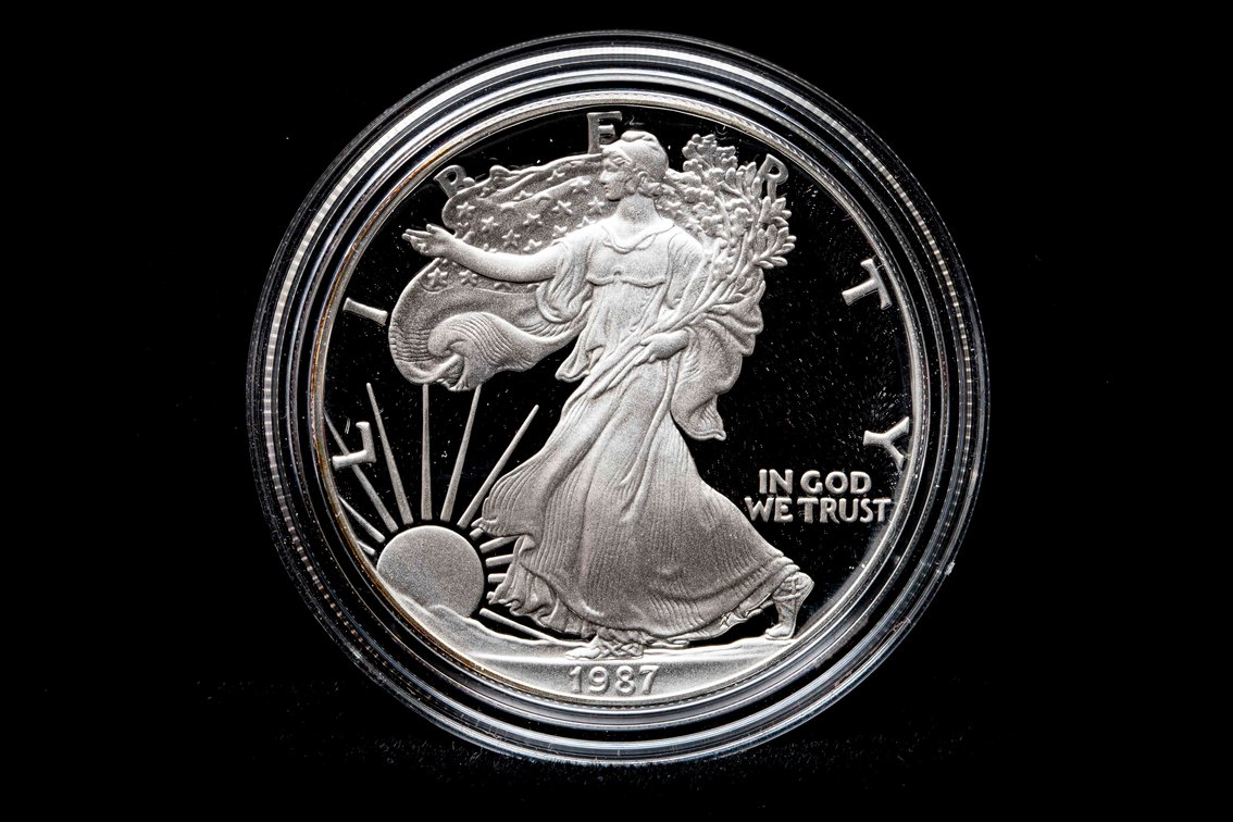 1987 Proof Silver Eagle 1oz .999 Silver $1 Coin