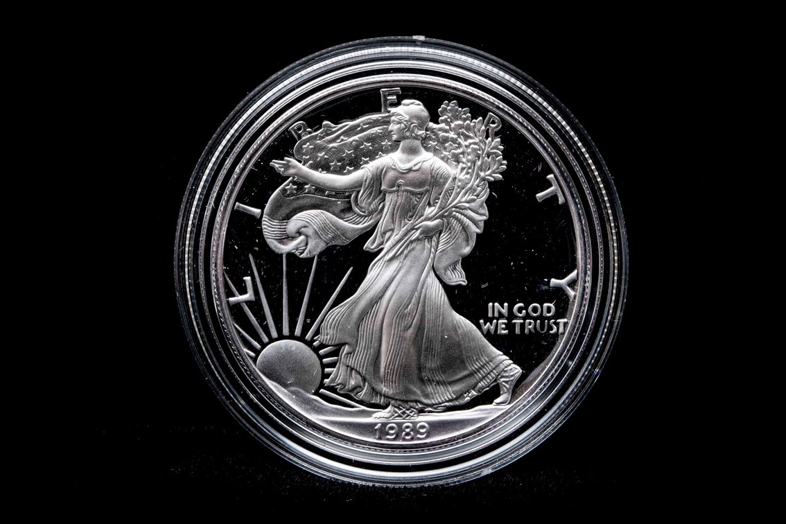 1989 Proof Silver Eagle 1oz .999 Silver $1 Coin