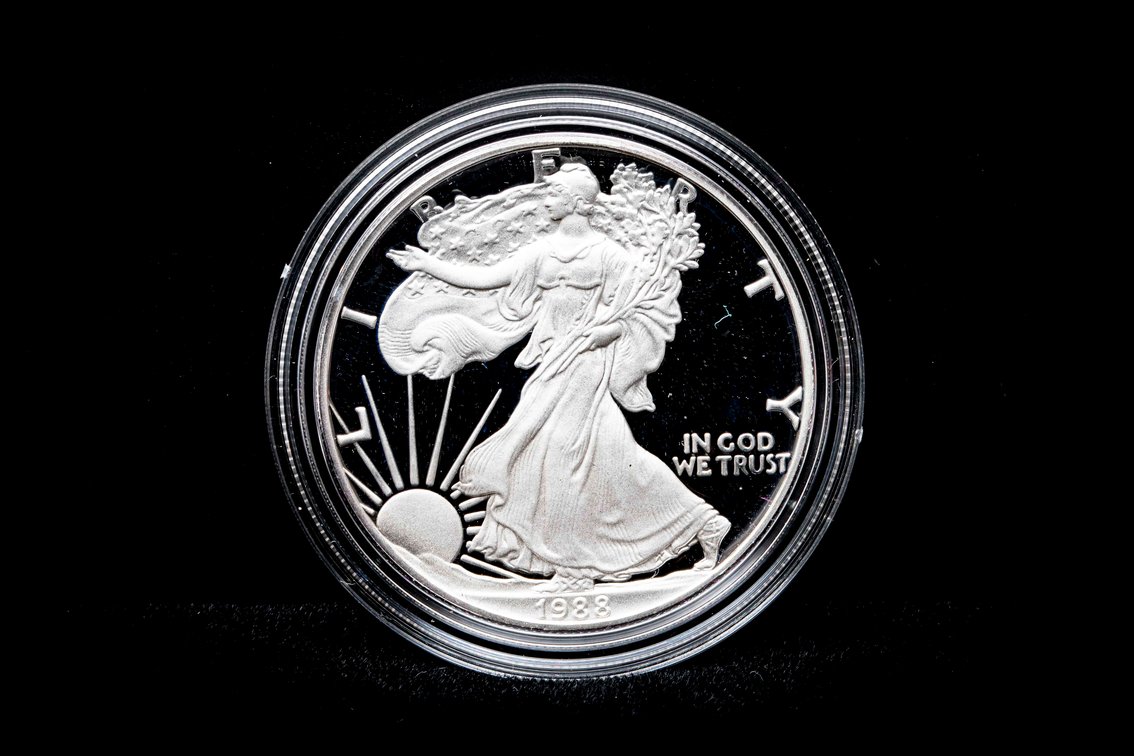 1988 Proof Silver Eagle 1oz .999 Silver $1 Coin