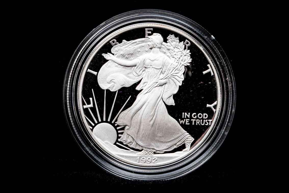 1992 Proof Silver Eagle 1oz .999 Silver $1 Coin