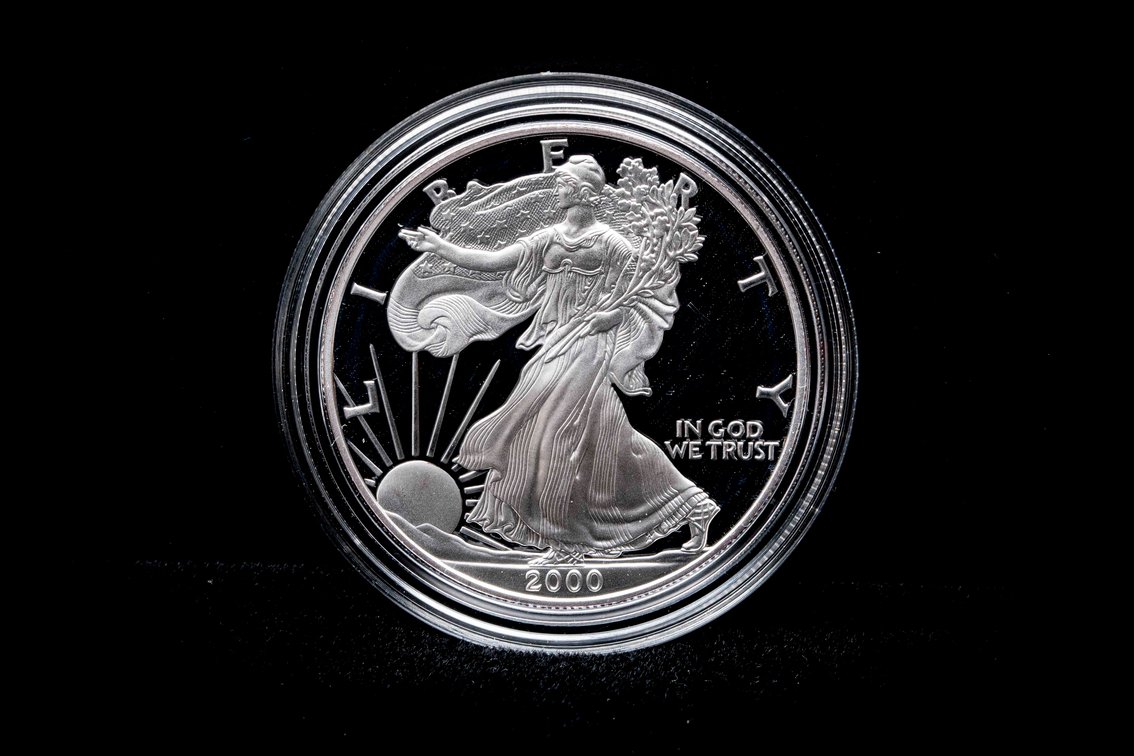 2000 Proof Silver Eagle 1oz .999 Silver $1 Coin