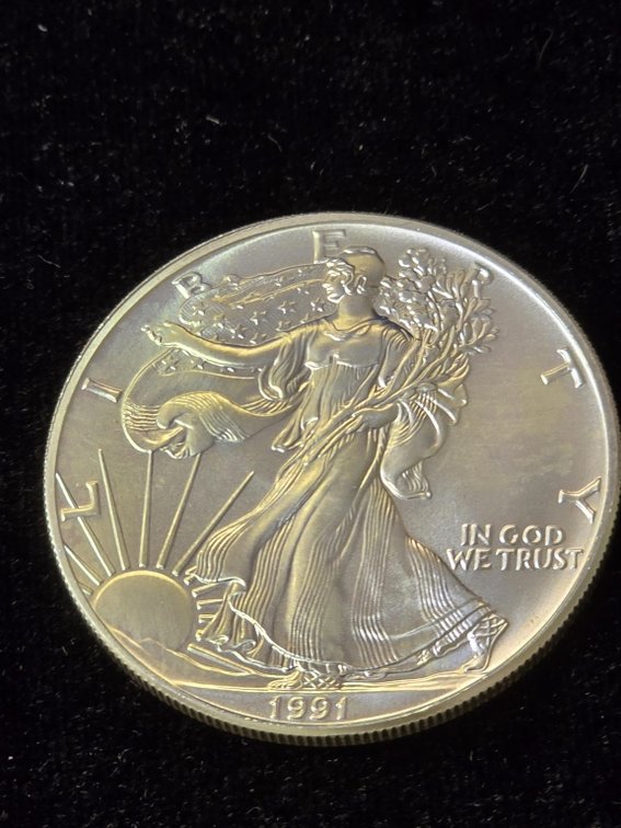 1991 American Silver Eagle 1 oz Bullion Coin