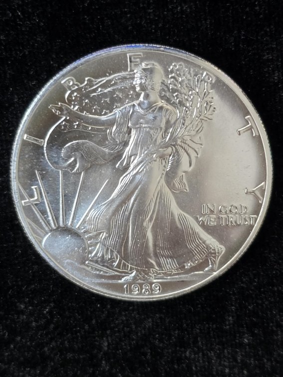 1989 American Silver Eagle 1 oz Bullion Coin