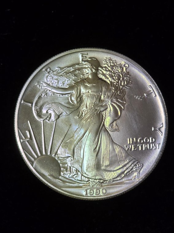 1990 American Silver Eagle 1 oz Bullion Coin