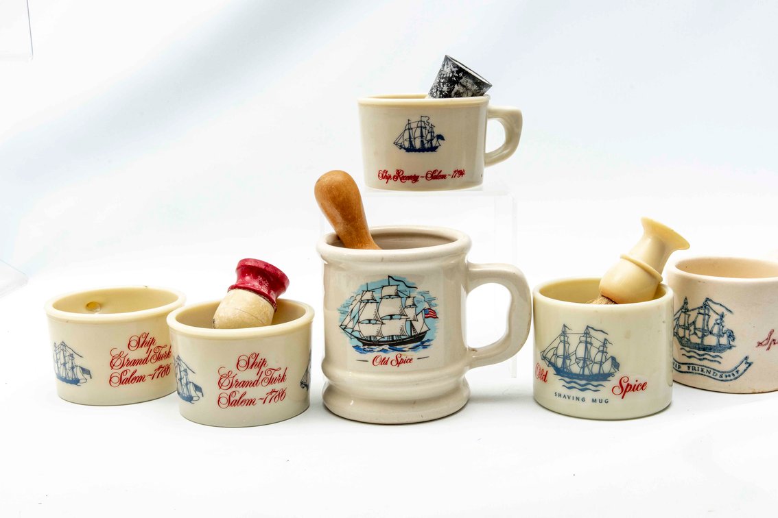 Old Spice- Shaving Cups & Brushes