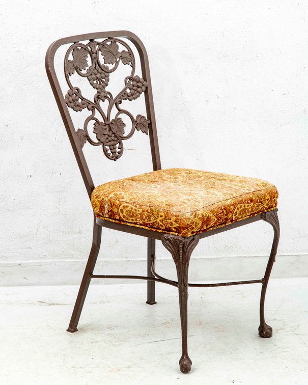 Cast Aluminum, Claw Foot Dining Chair