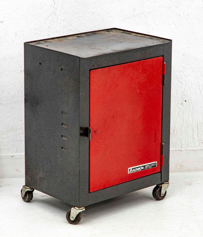 Rolling Cabinet with Supplies