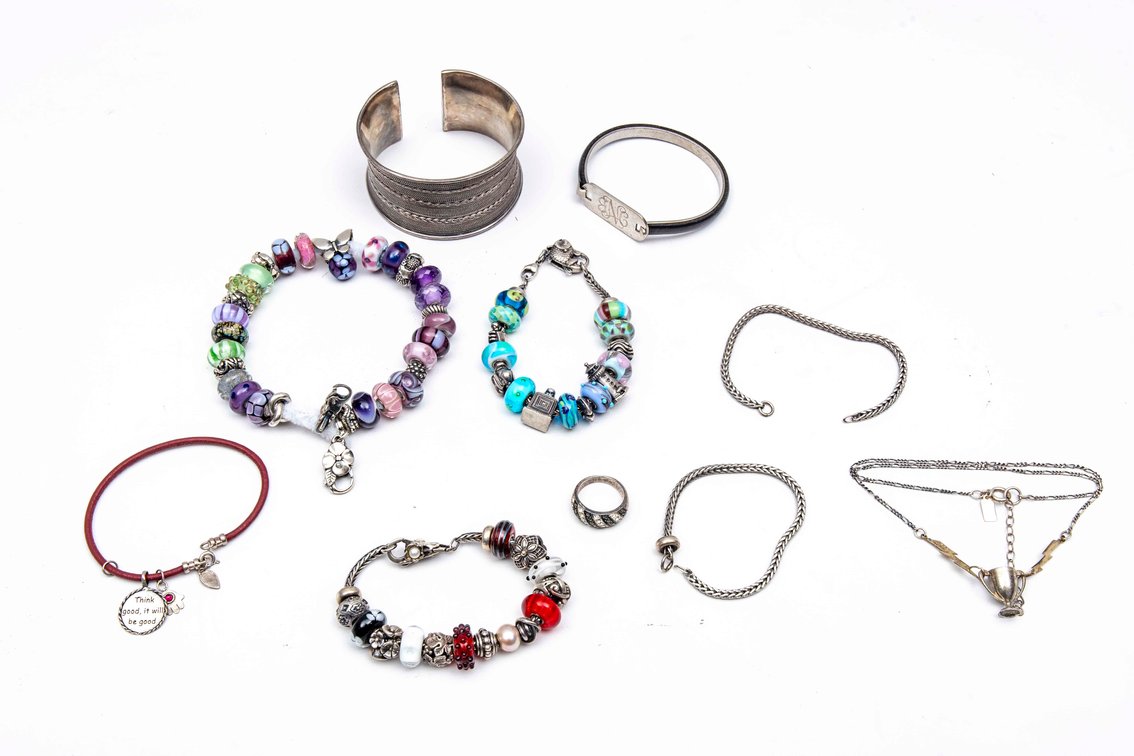 Sterling Jewelry- Bracelets & More- 115.6 G
