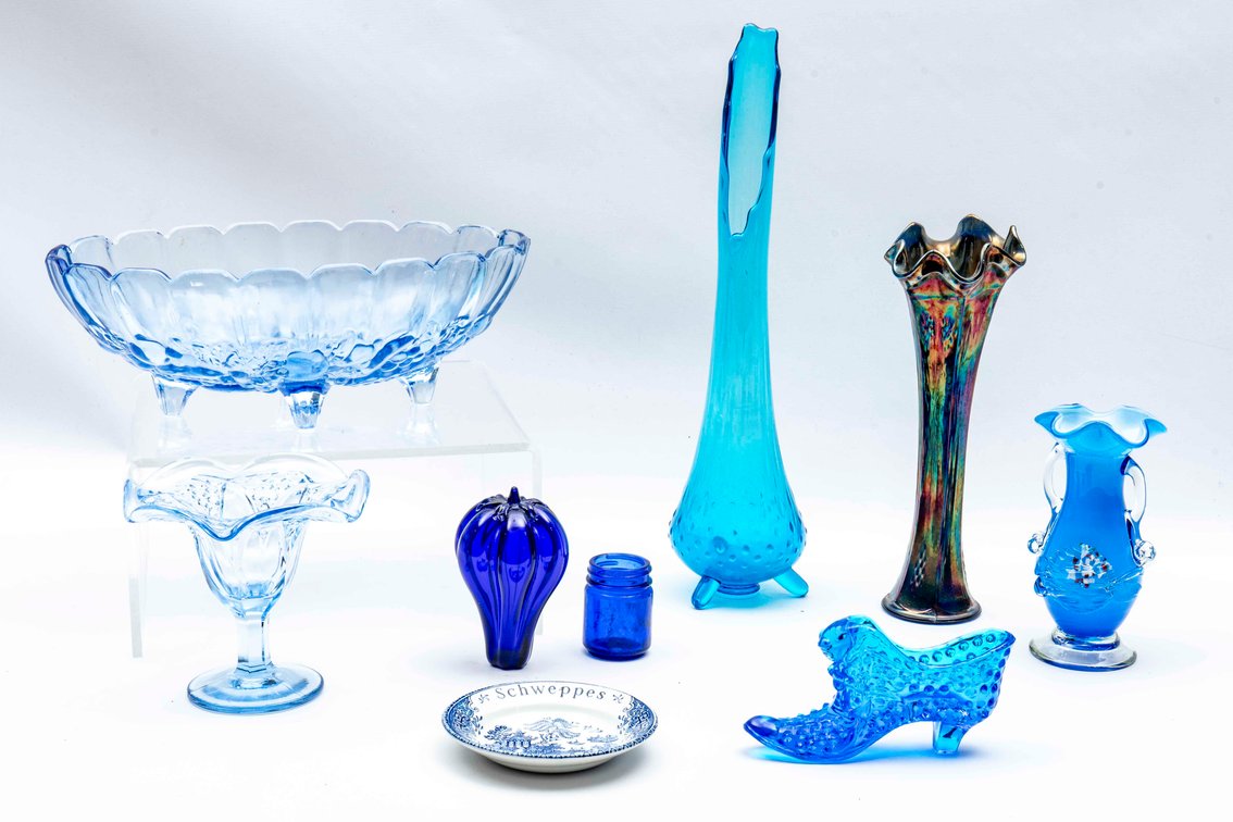 Blue Glass Decor: Stevens & Williams Style & More